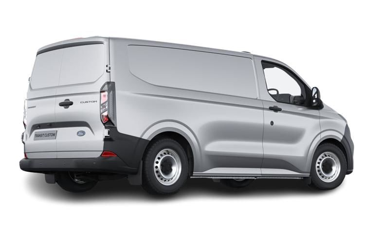 ford transit custom 100kw 65kwh h1 double cab van limited auto back view