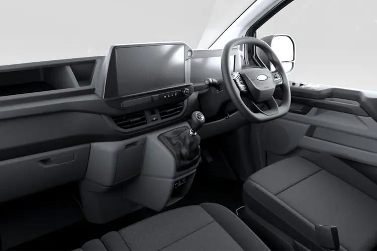 ford transit custom 100kw 65kwh h1 double cab van trend auto inside view